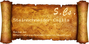 Steinschneider Csilla névjegykártya